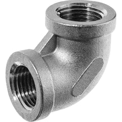 USA Sealing - Stainless Steel Pipe Fittings; Type: Elbow ; Fitting Size: 2 x 2 ; End Connections: FBSPP x FBSPP ; Material Grade: 304 ; Pressure Rating (psi): 150 - Exact Tool & Supply