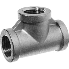 USA Sealing - Stainless Steel Pipe Fittings; Type: Tee ; Fitting Size: 1/2 x 1/2 x 1/2 ; End Connections: FBSPP x FBSPP x FBSPP ; Material Grade: 304 ; Pressure Rating (psi): 150 - Exact Tool & Supply