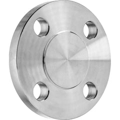 USA Sealing - Stainless Steel Pipe Flanges; Style: Blind Cap ; Pipe Size: 3 (Inch); Outside Diameter (Inch): 7-1/2 ; Material Grade: 304 ; Distance Across Bolt Hole Centers: 6 (Inch); Number of Bolt Holes: 4.000 - Exact Tool & Supply