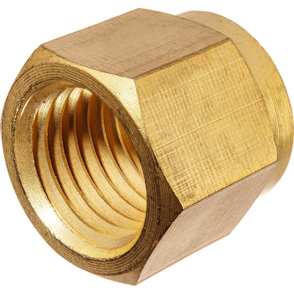USA Sealing - Metal Compression Tube Fittings; Type: Nut ; End Connections: Tube OD x Tube OD ; Tube Outside Diameter (mm): 14 ; Thread Size: None ; Material: Brass ; Compression Style: Double Ferrule - Exact Tool & Supply