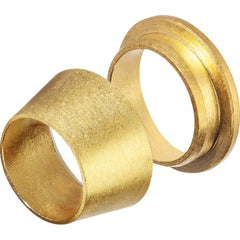 USA Sealing - Metal Compression Tube Fittings; Type: Front and Back Sleeve ; End Connections: Tube OD x Tube OD ; Tube Outside Diameter (mm): 14 ; Thread Size: None ; Material: Brass ; Compression Style: Double Ferrule - Exact Tool & Supply