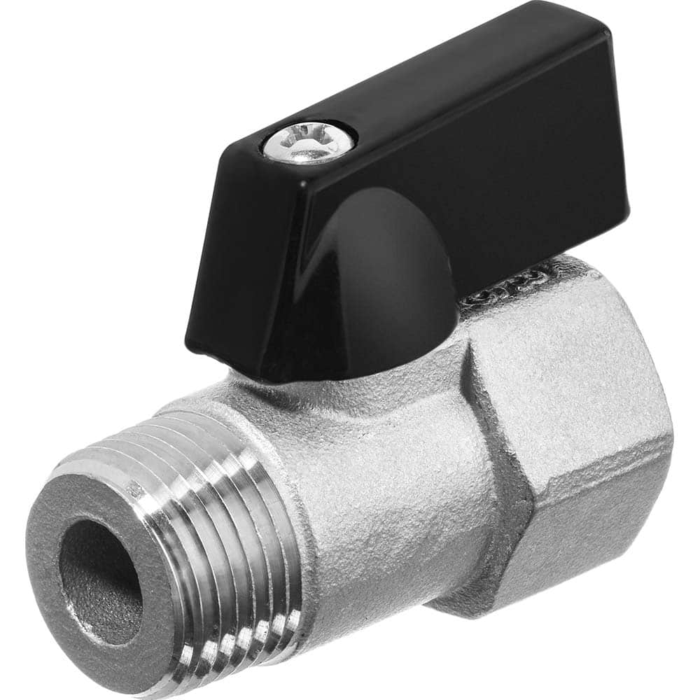Mini Manual Ball Valve: 1/2″ Pipe, Standard Port