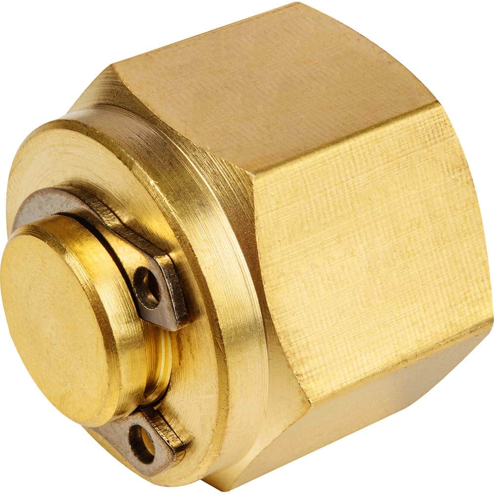 USA Sealing - Metal Compression Tube Fittings; Type: Cap ; End Connections: Tube OD x Tube OD ; Tube Outside Diameter (mm): 8 ; Thread Size: None ; Material: Brass ; Compression Style: Double Ferrule - Exact Tool & Supply