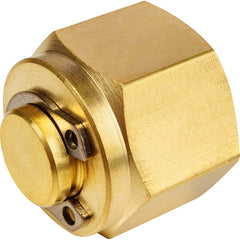USA Sealing - Metal Compression Tube Fittings; Type: Cap ; End Connections: Tube OD x Tube OD ; Tube Outside Diameter (mm): 8 ; Thread Size: None ; Material: Brass ; Compression Style: Double Ferrule - Exact Tool & Supply
