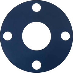 USA Sealing - Flange Gasketing; Nominal Pipe Size: 4 (Inch); Inside Diameter (Inch): 4-1/2 ; Thickness: 1/16 (Inch); Outside Diameter (Inch): 9 ; Material: Buna-N Rubber ; Color: Black - Exact Tool & Supply
