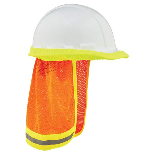 8005 Orange Hi-Vis Mesh Neck Shade W/ Reflective - Exact Tool & Supply