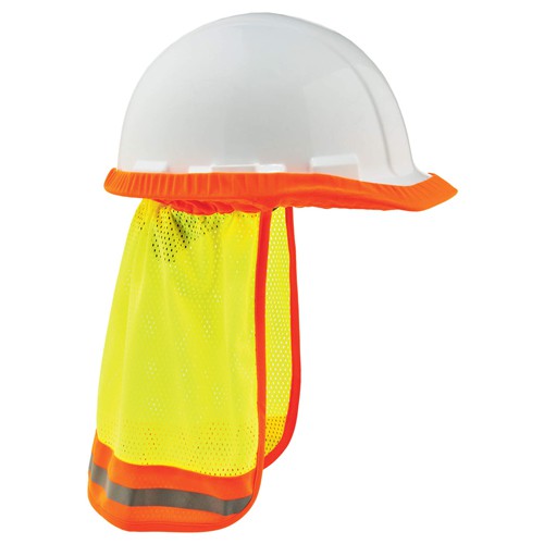 8005 Lime Hi-Vis Mesh Neck Shade W/ Reflective - Exact Tool & Supply