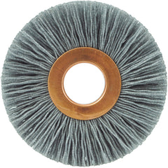 2-1/2″ Small Diameter Nylox Wheel, .022/120SC Crimped Fill, 5/8″ Arbor Hole - Exact Tool & Supply