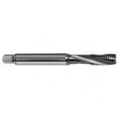 7/16-20 2B 4-Flute PM Cobalt Semi-Bottoming 15 degree Spiral Flute Tap-TiCN - Exact Tool & Supply
