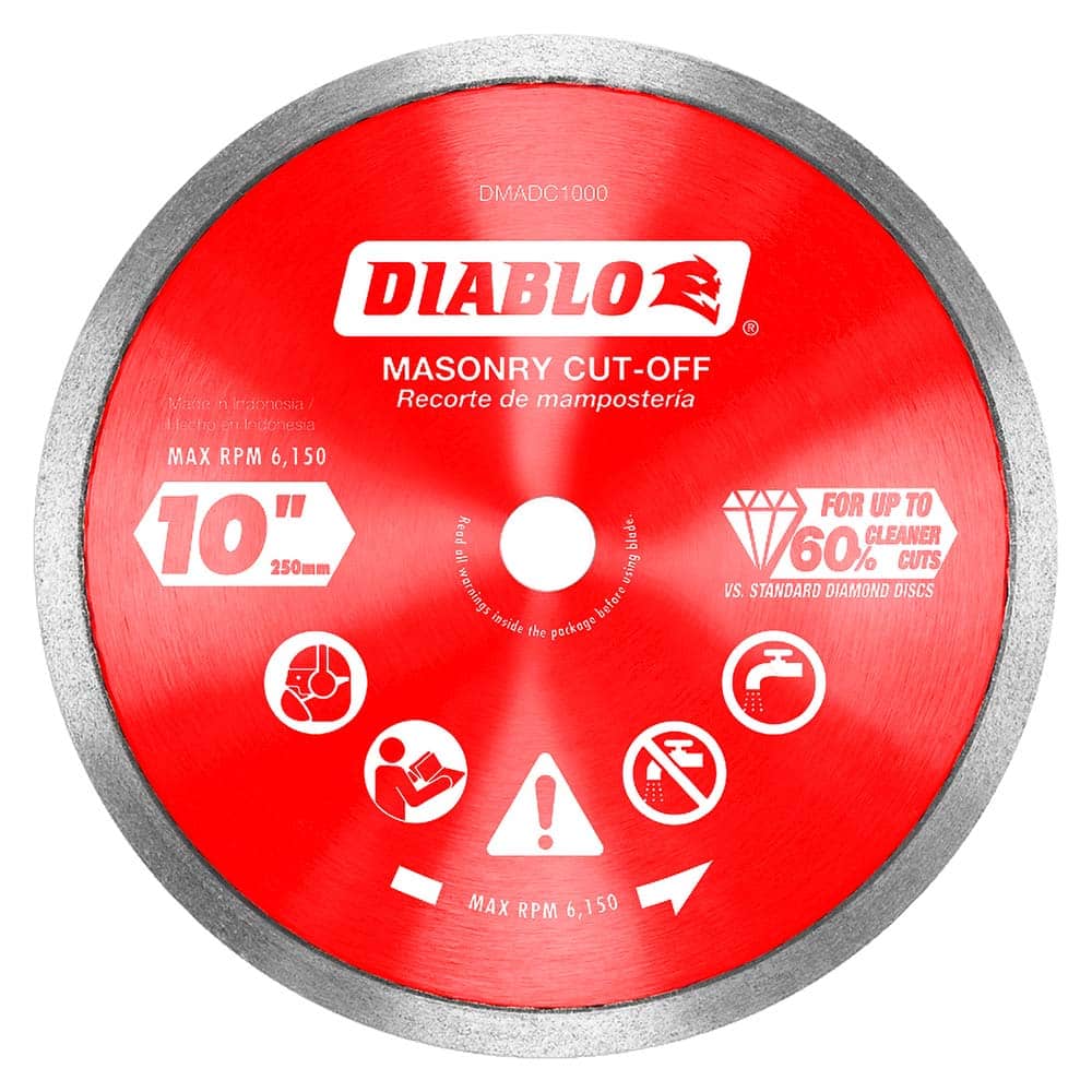 Freud - Wet & Dry-Cut Saw Blades; Blade Diameter (Inch): 10 ; Blade Material: Diamond-Tipped ; Arbor Style: Standard Round ; Arbor Hole Diameter (Inch): 5/8" ; Arbor Hole Diameter (Decimal Inch): 5/8" ; Application: Cutting Masonry - Exact Tool & Supply
