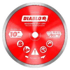 Freud - Wet & Dry-Cut Saw Blades; Blade Diameter (Inch): 10 ; Blade Material: Diamond-Tipped ; Arbor Style: Standard Round ; Arbor Hole Diameter (Inch): 5/8" ; Arbor Hole Diameter (Decimal Inch): 5/8" ; Application: Cutting Masonry - Exact Tool & Supply
