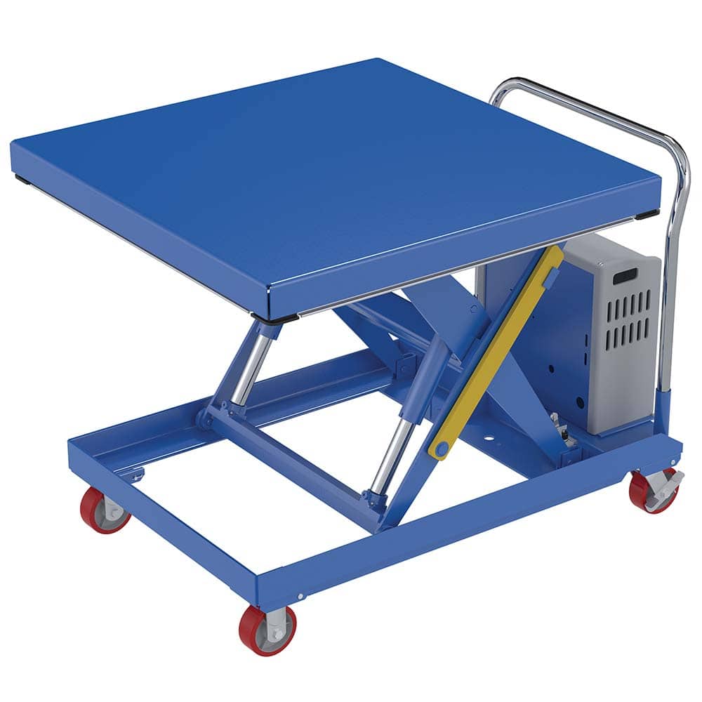 Vestil - Lifting Tables; Type: Elevating Cart ; Lift Style: Scissor ; Style: Portable Battery-Operated ; Load Capacity (Lb.): 2000.000 ; Minimum Height (Inch): 15 ; Lift Height (Inch): 39 - Exact Tool & Supply