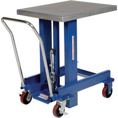 Vestil - Lifting Tables; Type: Lift Table ; Lift Style: Post ; Style: Foot Pump ; Load Capacity (Lb.): 2000.000 ; Minimum Height (Inch): 36-3/4 ; Lift Height (Inch): 60-3/4 - Exact Tool & Supply