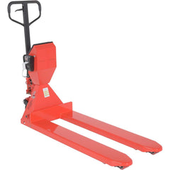 Vestil - Pallet Trucks/Jacks; Type: Scale Pallet Truck ; Load Capacity (Lb.): 5000.000 ; Overall Width (Inch): 22-1/2 ; Length of Forks (Inch): 48 ; Fork Width (Inch): 22-3/8 ; Low Height (Inch): 3 - Exact Tool & Supply