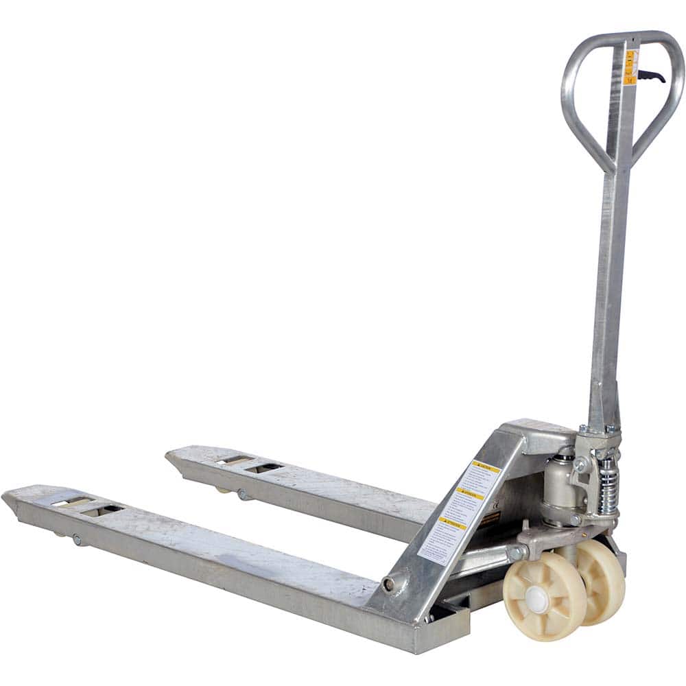 Vestil - Pallet Trucks/Jacks; Type: Pallet Truck ; Load Capacity (Lb.): 5500.000 ; Overall Width (Inch): 27 ; Length of Forks (Inch): 48 ; Fork Width (Inch): 27 ; Low Height (Inch): 2-7/8 - Exact Tool & Supply