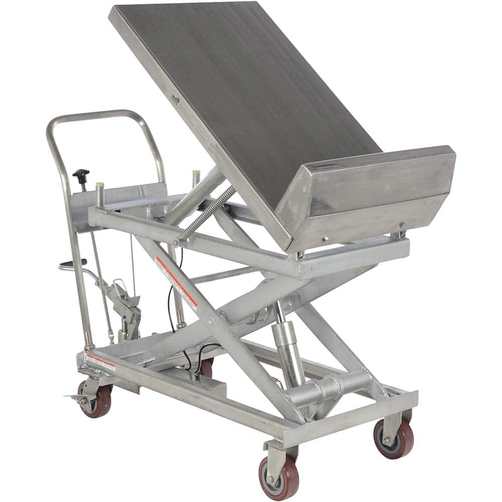 Vestil - Tilting Tables; Type: Elevating Cart ; Load Capacity (Lb.): 1000.000 ; Tilt Angle: 40 ; Control Type: Foot - Exact Tool & Supply