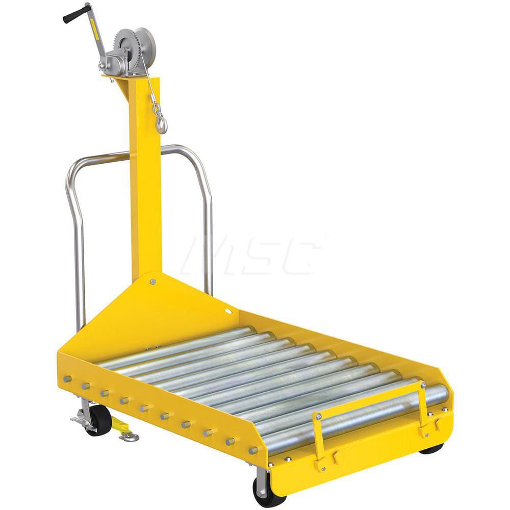 Vestil - Bar, Panel & Platform Trucks; Type: Battery Transfer Platform ; Load Capacity (Lb.): 4000.000 ; Length: 50-1/16 (Inch); Width (Inch): 33-1/4 ; Height (Inch): 54-7/8 ; Platform Height (Inch): 8-13/16 - Exact Tool & Supply