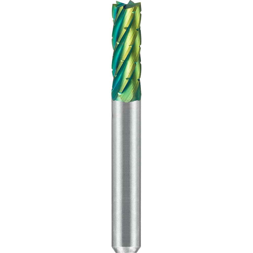 SGS Pro - SB-1, 1/4" Cut Diam, 1/4" Shank Length, NG6, Tungsten Carbide Cylinder Burr with End Cut - Exact Tool & Supply