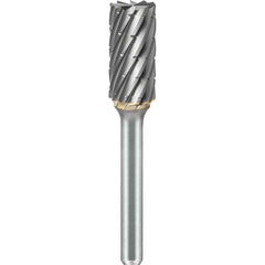 SGS Pro - SB-6, 5/8" Cut Diam, 1/4" Shank Length, NG6, Tungsten Carbide Cylinder Burr with End Cut - Exact Tool & Supply
