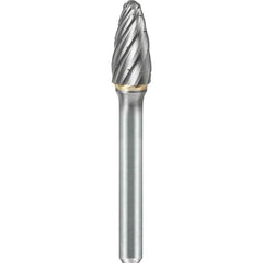 SGS Pro - SF-3, 3/8" Cut Diam, 1/4" Shank Length, NG6, Tungsten Carbide Tree Burr with Radius End - Exact Tool & Supply