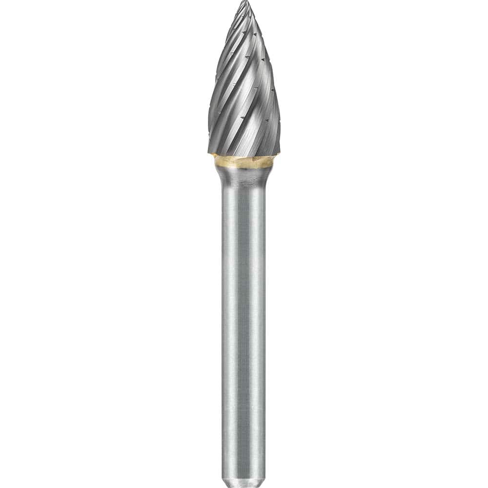 SGS Pro - SG-2, 5/16" Cut Diam, 1/4" Shank Length, NG6, Tungsten Carbide Pointed Tree Burr - Exact Tool & Supply