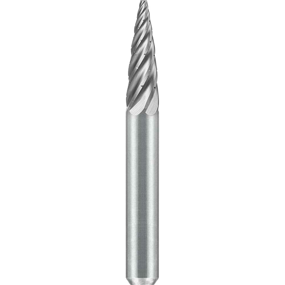 SGS Pro - SG-1, 1/4" Cut Diam, 1/4" Shank Length, NG6, Tungsten Carbide Pointed Tree Burr - Exact Tool & Supply