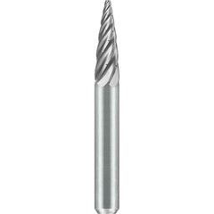 SGS Pro - SG-1, 1/4" Cut Diam, 1/4" Shank Length, NG6, Tungsten Carbide Pointed Tree Burr - Exact Tool & Supply
