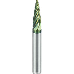 SGS Pro - SG-1, 1/4" Cut Diam, 1/4" Shank Length, NG6, Tungsten Carbide Pointed Tree Burr - Exact Tool & Supply