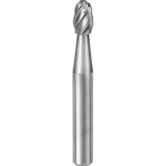 SGS Pro - SE-1, 1/4" Cut Diam, 1/4" Shank Length, NG6, Tungsten Carbide Oval Burr - Exact Tool & Supply