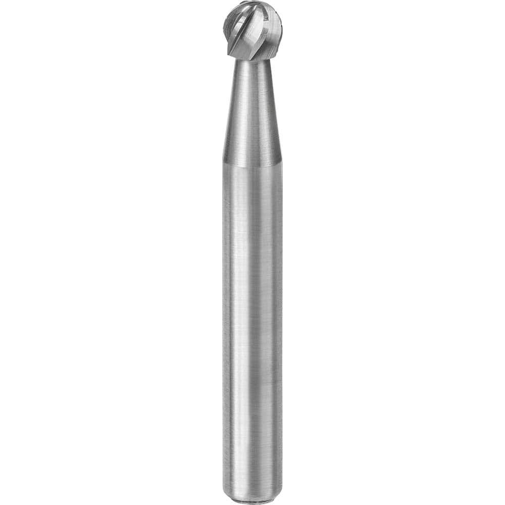 SGS Pro - SD-1, 1/4" Cut Diam, 1/4" Shank Length, NG6, Tungsten Carbide Ball Burr - Exact Tool & Supply