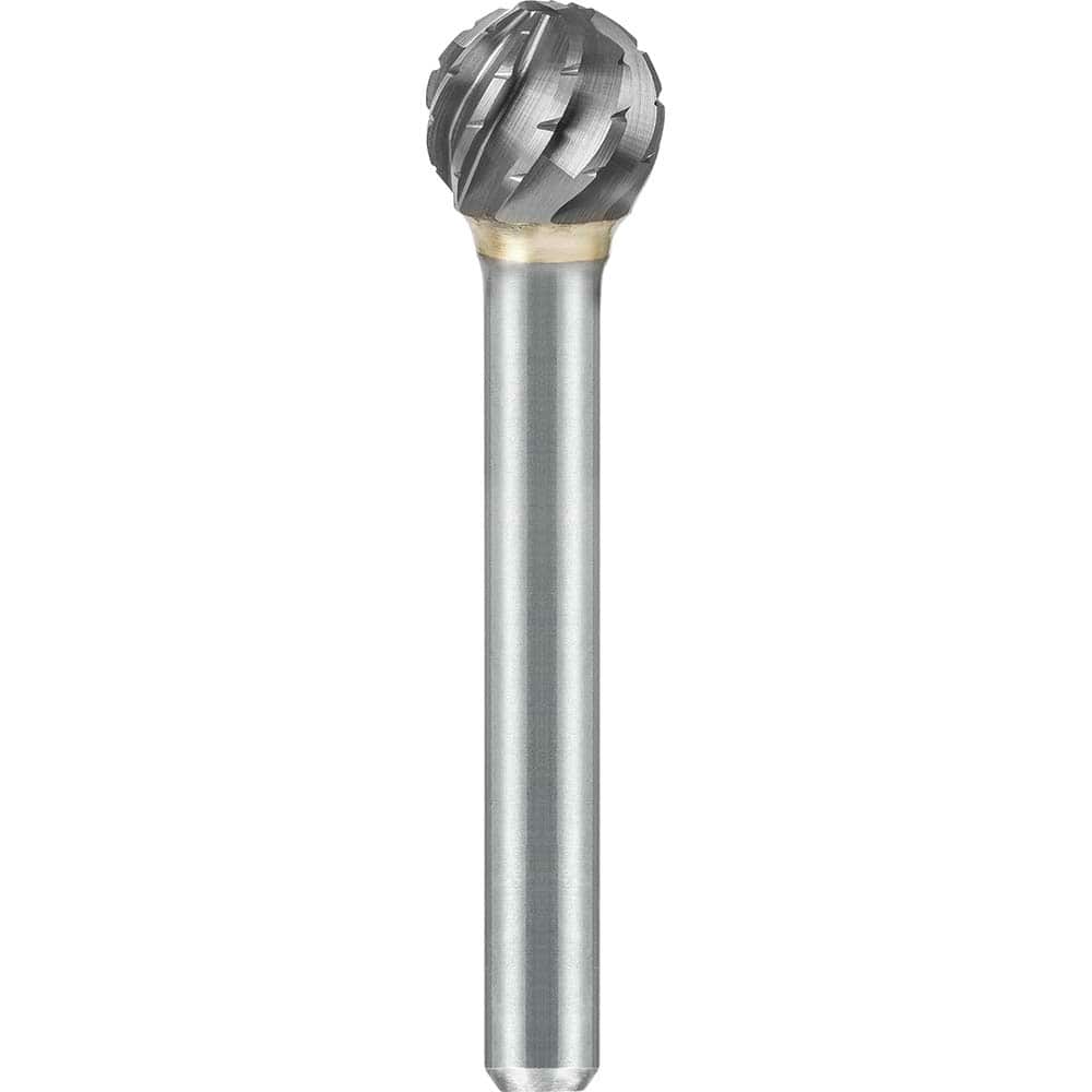 SGS Pro - SD-6, 5/8" Cut Diam, 1/4" Shank Length, NG6, Tungsten Carbide Ball Burr - Exact Tool & Supply