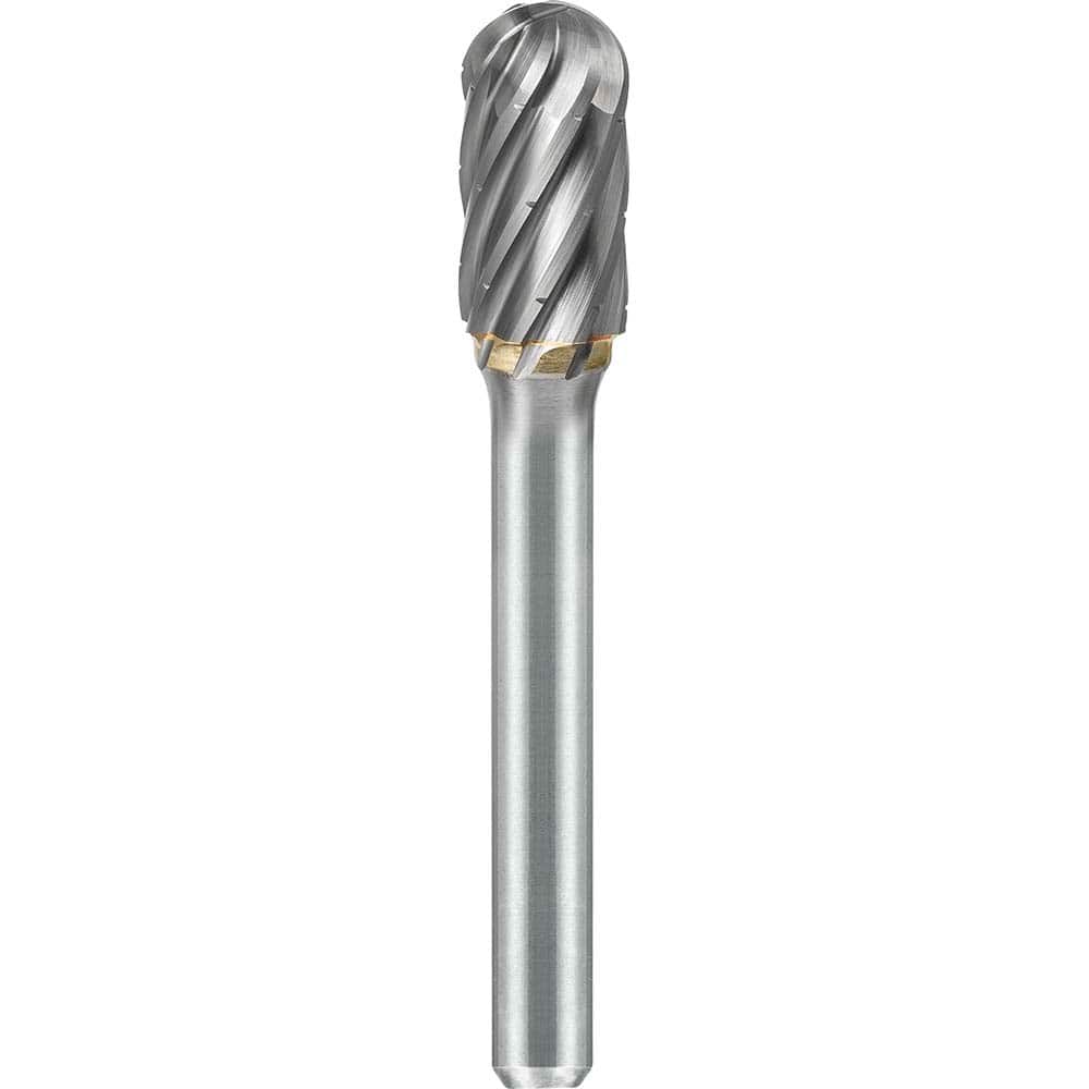 SGS Pro - SC-2, 5/16" Cut Diam, 1/4" Shank Length, NG6, Tungsten Carbide Cylinder Burr with Radius - Exact Tool & Supply