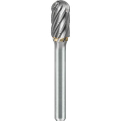 SGS Pro - SC-3, 3/8" Cut Diam, 1/4" Shank Length, NG6, Tungsten Carbide Cylinder Burr with Radius - Exact Tool & Supply