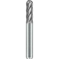 SGS Pro - SC-1, 1/4" Cut Diam, 1/4" Shank Length, NG6, Tungsten Carbide Cylinder Burr with Radius - Exact Tool & Supply