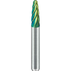 SGS Pro - SF-1, 1/4" Cut Diam, 1/4" Shank Length, NG6, Tungsten Carbide Tree Burr with Radius End - Exact Tool & Supply