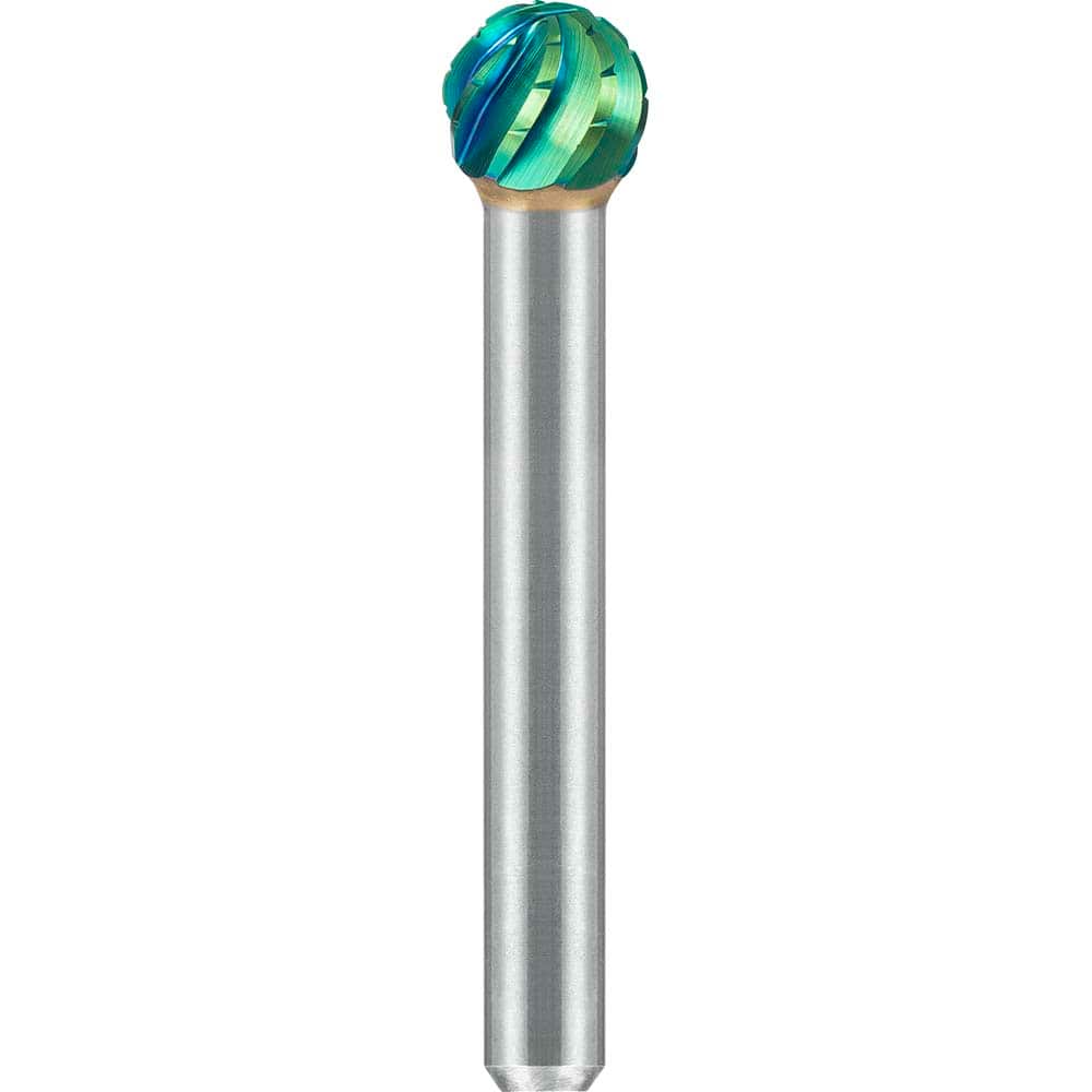 SGS Pro - SD-2, 5/16" Cut Diam, 1/4" Shank Length, NG6, Tungsten Carbide Ball Burr - Exact Tool & Supply