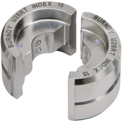 Burndy - Crimper Dies; Tool Type: Circular Non-Butting Twin U-Die ; Size: 1" x 0.71" ; Color: Brown ; For Use With: PAT46; PAT750; Y35; Y39; Y45; Y46; Y750 Crimper - Exact Tool & Supply
