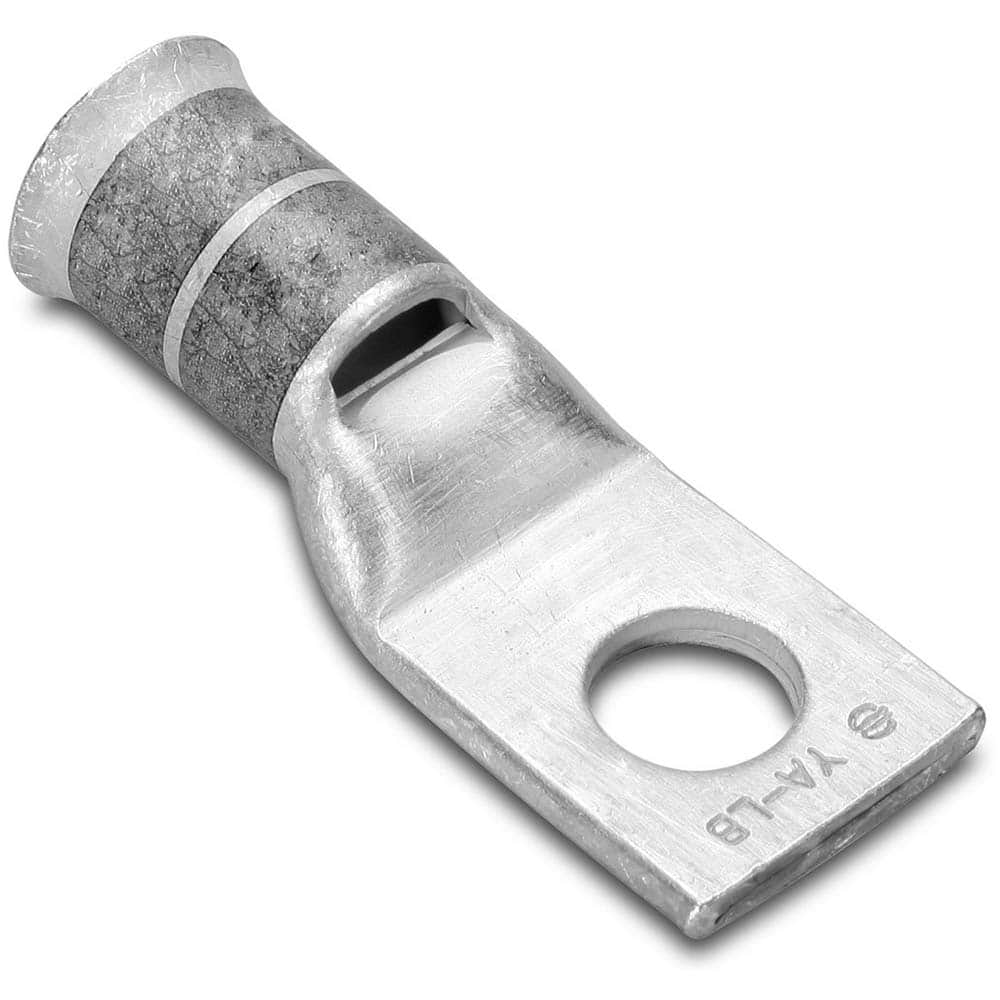Burndy - Ring Terminals; Terminal Type: Rectangle ; Insulation Type: NonInsulated ; Connection Type: Compression ; Compatible Wire Size (kcmil): 750 (Flex) ; Stud Size (Inch): 5/8 ; Color: White - Exact Tool & Supply