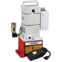 Burndy - Power Hydraulic Pumps & Jacks; Type: Electric Hydraulic Pump ; Pressure Rating (psi): 10000 ; Oil Capacity: 2 qt ; Reservoir Capacity (Cu. In.): 115.5 (Decimal Inch); Valve Type: Pressure Relief ; Additional Information: 60 Hz; Dimension: 8 in x - Exact Tool & Supply