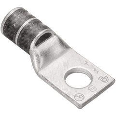 Burndy - Ring Terminals; Terminal Type: Rectangle ; Insulation Type: NonInsulated ; Connection Type: Compression ; Compatible Wire Size (AWG): 1 (Flex) ; Stud Size (Inch): 1/4 ; Color: Green - Exact Tool & Supply