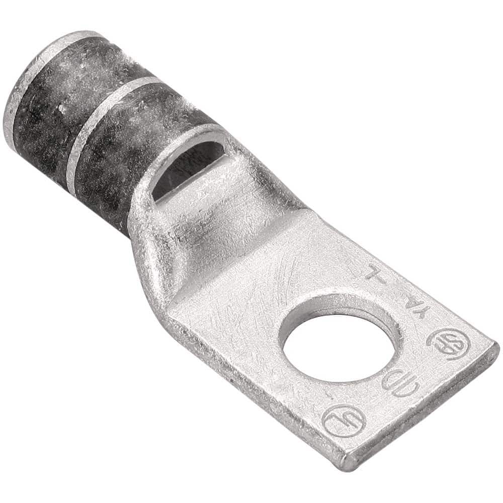 Burndy - Ring Terminals; Terminal Type: Rectangle ; Insulation Type: NonInsulated ; Connection Type: Compression ; Compatible Wire Size (AWG): 1/0 ; Stud Size (Inch): 3/8 ; Color: Pink - Exact Tool & Supply
