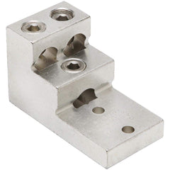 Burndy - Ring Terminals; Terminal Type: Rectangle ; Insulation Type: NonInsulated ; Connection Type: Lug ; Compatible Wire Size (AWG): 2 (Strand) ; Compatible Wire Size (kcmil): 600 ; Stud Size (Inch): 3/8 - Exact Tool & Supply