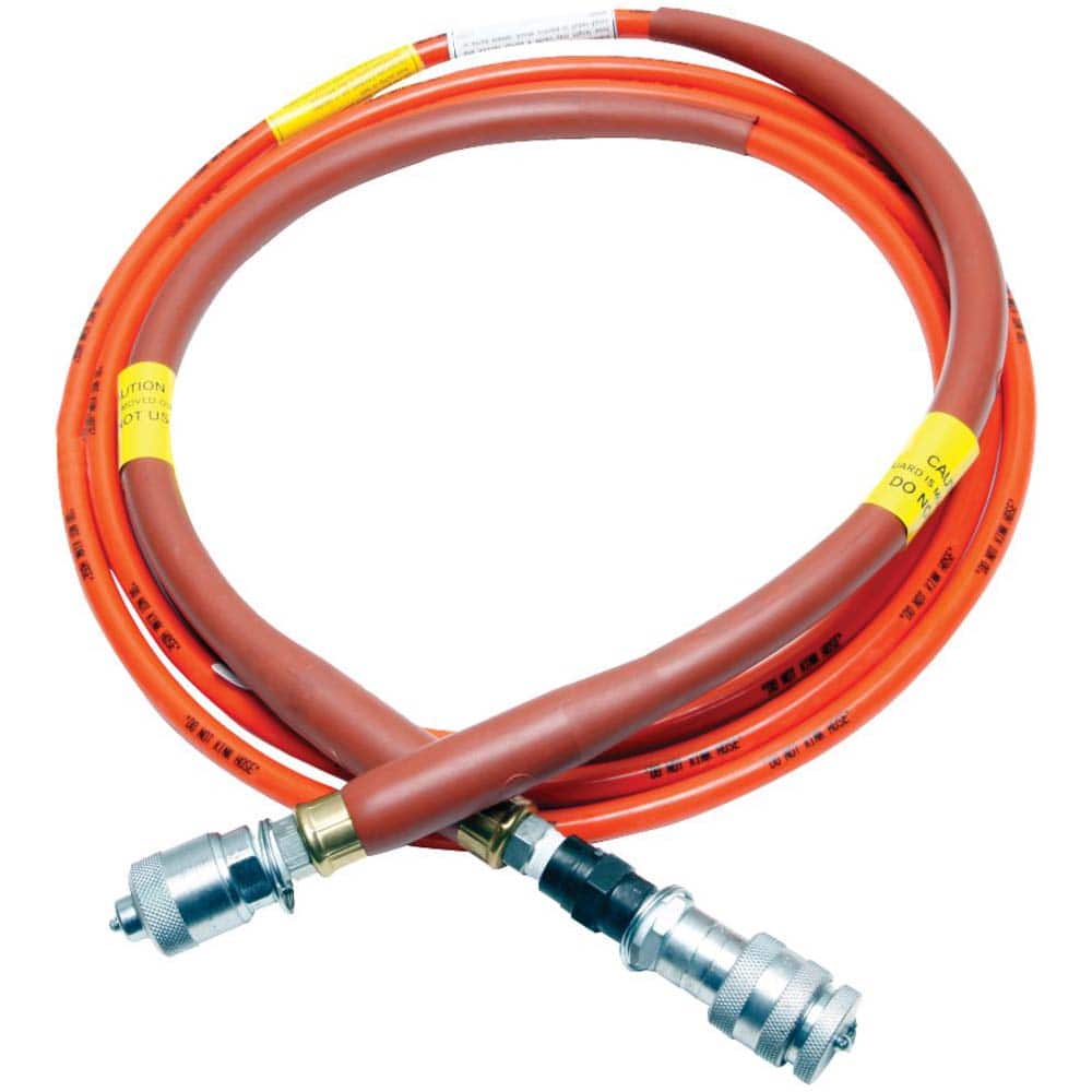 Burndy - Hydraulic Hose; Inside Diameter (Inch): 1/4 ; Working Pressure (psi): 10000.000 ; Hose Length (Feet): 25.00 ; Overall Length (Inch): 300 ; Hose Size: 1/4 ; Material: Non-Conductive Hose - Exact Tool & Supply