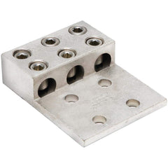 Burndy - Ring Terminals; Terminal Type: Rectangle ; Insulation Type: NonInsulated ; Connection Type: Lug ; Compatible Wire Size (AWG): 2 (Strand) ; Compatible Wire Size (kcmil): 600 ; Stud Size (Inch): 1/2 - Exact Tool & Supply