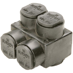 Burndy - Split Bolt Connectors; Connector Material: Aluminum ; Maximum Compatible Wire Size (AWG): 4/0 ; Maximum Compatible Wire Size (kcmil): 600 ; Minimum Compatible Wire Size (AWG): 4 ; Minimum Compatible Wire Size (kcmil): 250 ; Compatible Wire Type: - Exact Tool & Supply