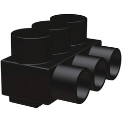 Burndy - Split Bolt Connectors; Connector Material: Aluminum ; Maximum Compatible Wire Size (AWG): 4 ; Minimum Compatible Wire Size (AWG): 14 ; Compatible Wire Type: Aluminum; Copper ; Base Width (Inch): 1-1/4 ; Base Width (Decimal Inch): 1-1/4 - Exact Tool & Supply