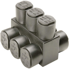 Burndy - Split Bolt Connectors; Connector Material: Aluminum ; Maximum Compatible Wire Size (AWG): 2/0 ; Minimum Compatible Wire Size (AWG): 14 ; Compatible Wire Type: Aluminum; Copper ; Base Width (Inch): 1.31 ; Base Width (Decimal Inch): 1.31 - Exact Tool & Supply
