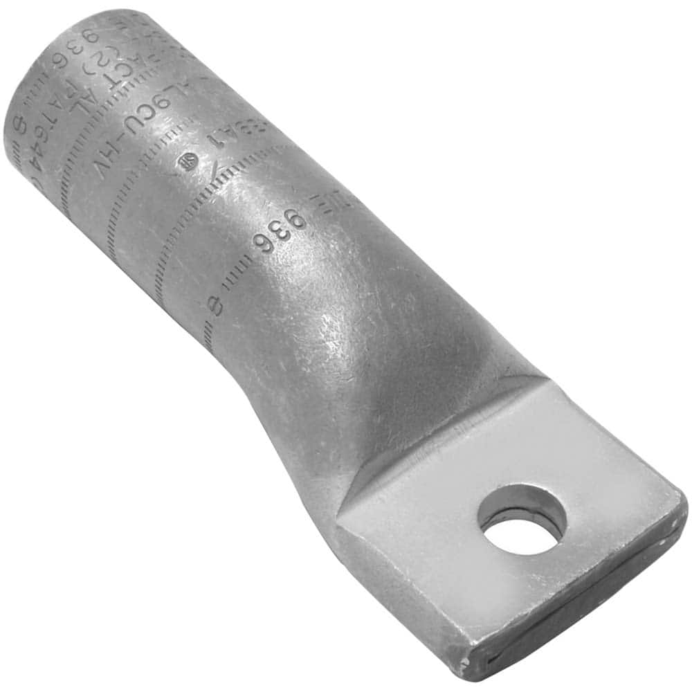 Burndy - Ring Terminals; Terminal Type: Rectangle ; Insulation Type: NonInsulated ; Connection Type: Compression ; Compatible Wire Size (kcmil): 750 ; Stud Size (Inch): 1/2 ; Color: Yellow - Exact Tool & Supply