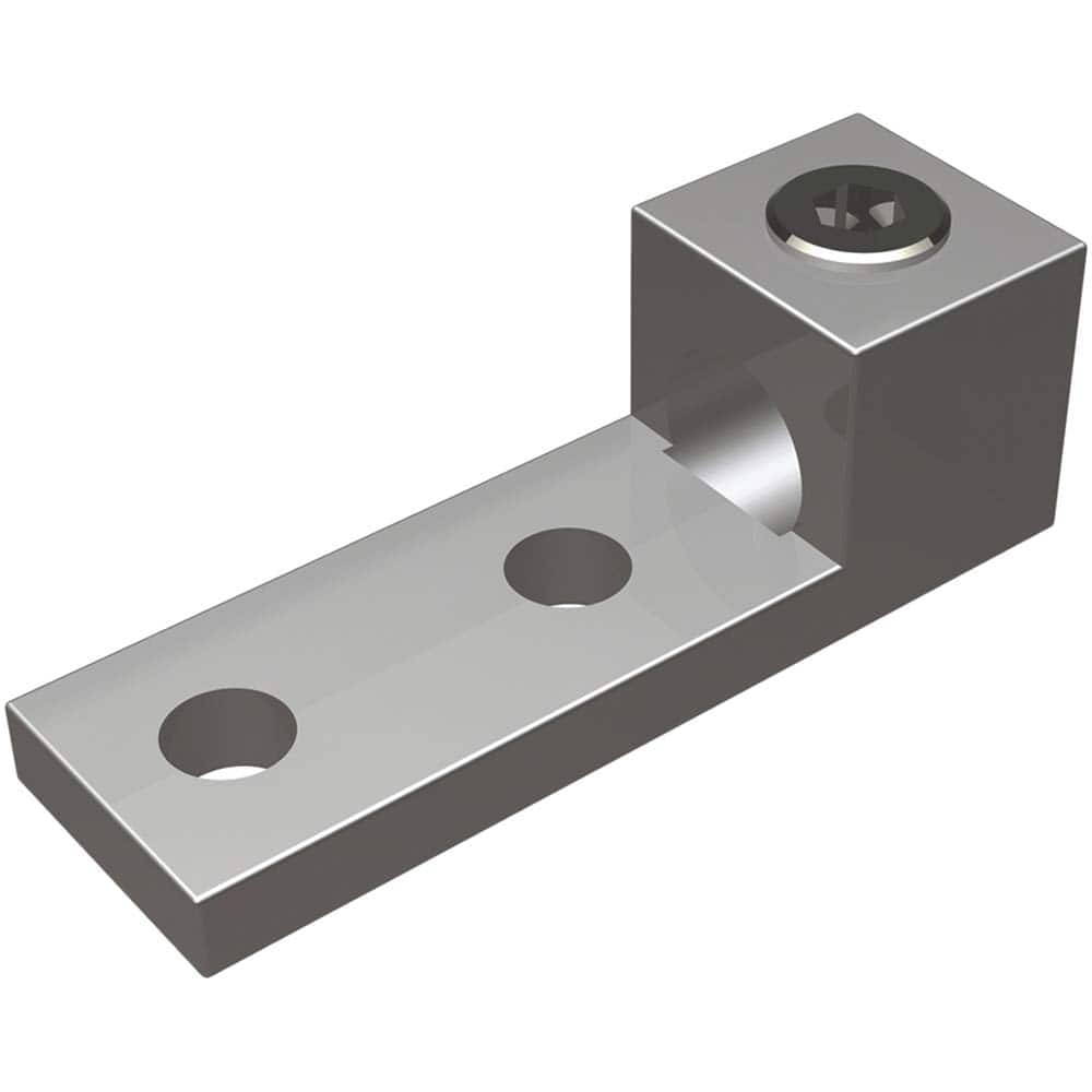 Burndy - Ring Terminals; Terminal Type: Rectangle ; Insulation Type: NonInsulated ; Connection Type: Lug ; Compatible Wire Size (kcmil): 500-1000 ; Stud Size (Inch): 1/2 ; Color: Copper - Exact Tool & Supply