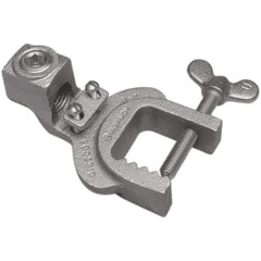 Burndy - Grounding Clamps; Clamp Type: Grounding Clamp ; Compatible Wire Size (AWG): 6-2 ; Overall Length (Inch): 4.62 ; Overall Length (Decimal Inch): 4.62 ; Material: Copper Alloy ; Standards Met: EU RoHS Indicator; RoHS CM Compliant; UL 467; UL Listed - Exact Tool & Supply